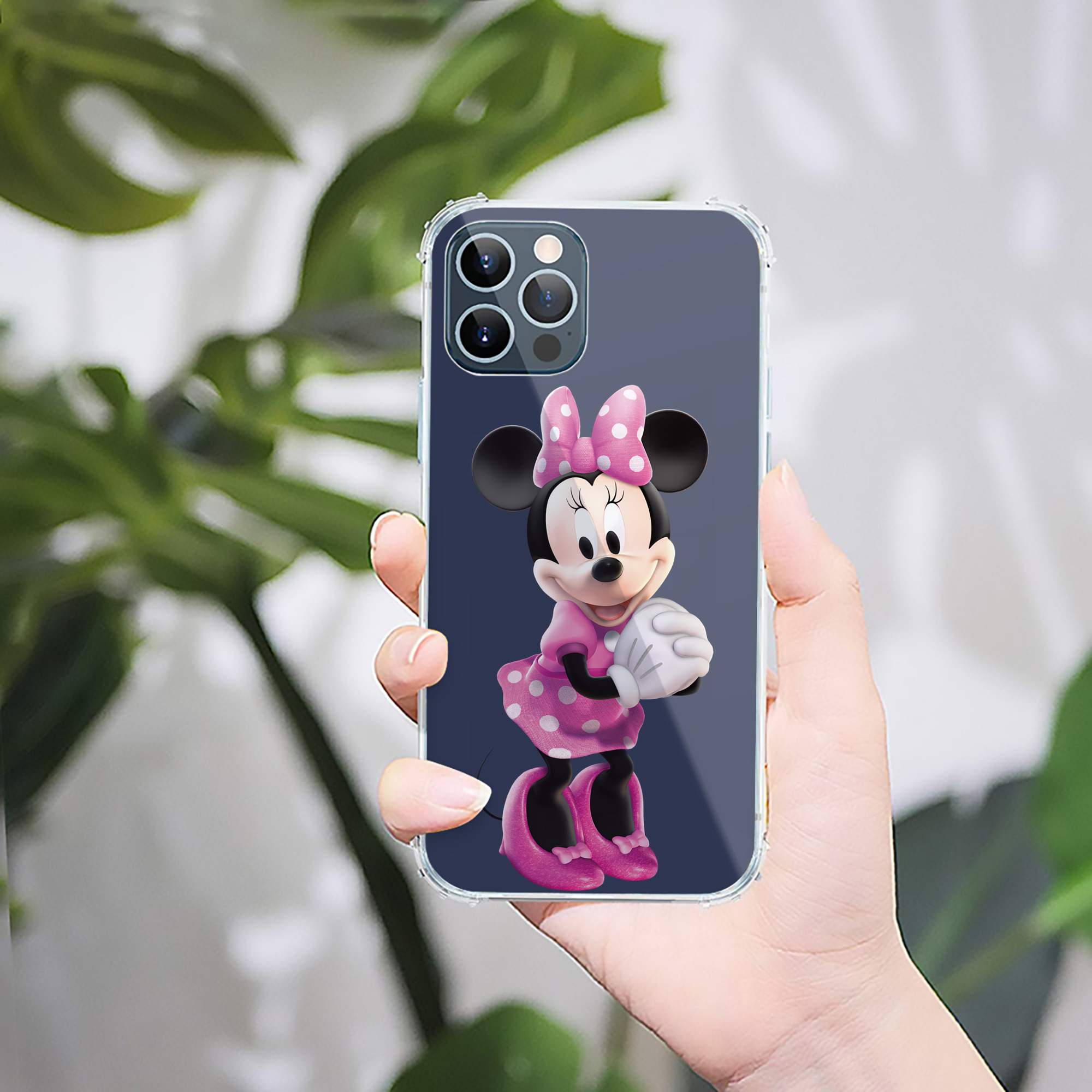 （画像用） ミッキーマウス Mickey Mouse 【iPhone 12シリーズ対応】透明スマホケース（クリアソフトケース）